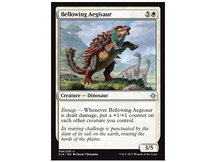 Bellowing Aegisaur (Foil NE, Stav Near Mint)