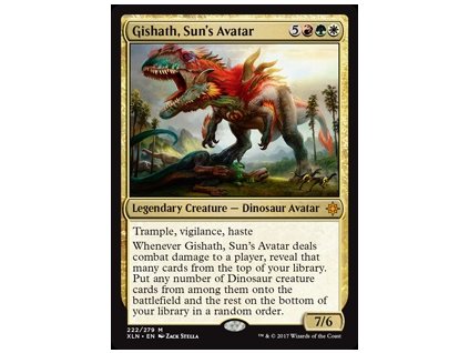 Gishath, Sun's Avatar (Foil NE, Stav Light Played)