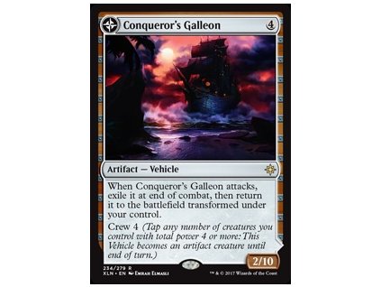 Conqueror's Galleon // Conqueror's Foothold (Foil NE, Stav Near Mint)
