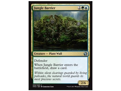 Jungle Barrier (Foil NE, Stav Near Mint)