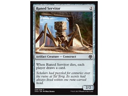 Runed Servitor (Foil NE, Stav Near Mint)