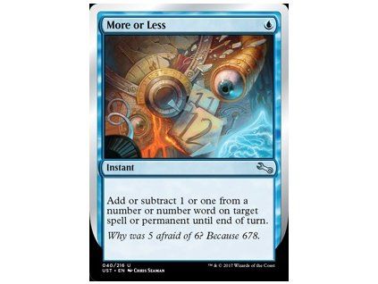 More or Less