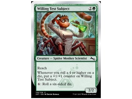 Willing Test Subject (Foil NE, Stav Near Mint)