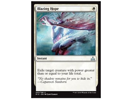 Blazing Hope (Foil NE, Stav Near Mint)