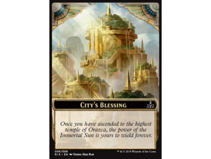 Token - City's Blessing (Foil NE, Stav Near Mint)