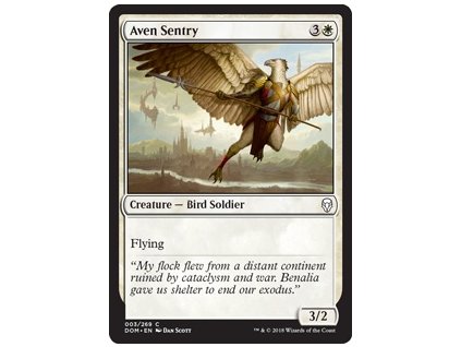 Aven Sentry (Foil ANO, Stav Near Mint)