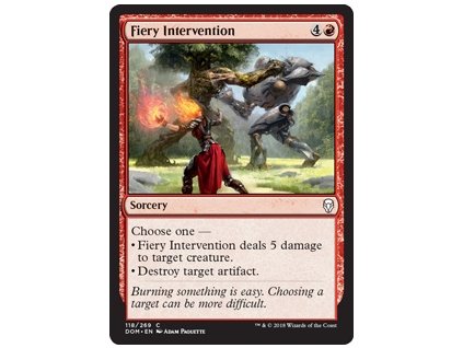 Fiery Intervention (Foil NE, Stav Near Mint)