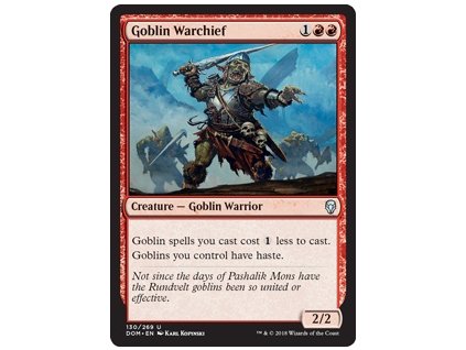 Goblin Warchief (Foil NE, Stav Near Mint)