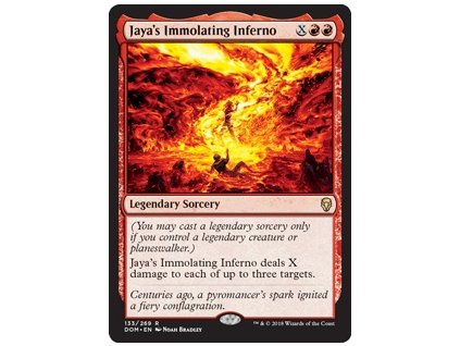 Jaya's Immolating Inferno (Foil NE, Stav Played)
