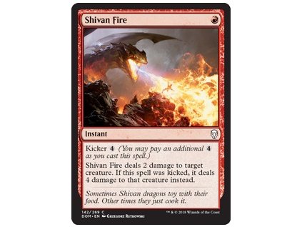 Shivan Fire (Foil NE, Stav Near Mint)