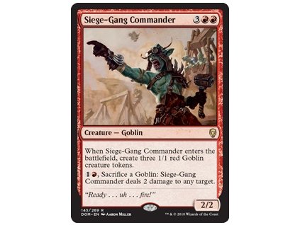 Siege-Gang Commander (Foil NE, Stav Near Mint)