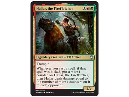 Hallar, the Firefletcher (Foil NE, Stav Near Mint)