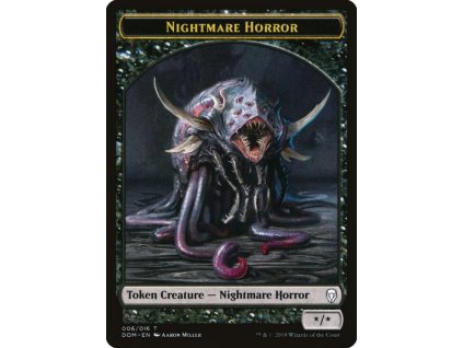 Nightmare Horror Token (Foil NE, Stav Near Mint)