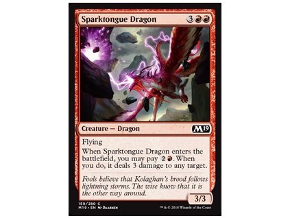 Sparktongue Dragon (Foil NE, Stav Near Mint)