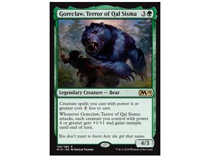 Goreclaw, Terror of Qal Sisma (Foil NE, Stav Light Played)