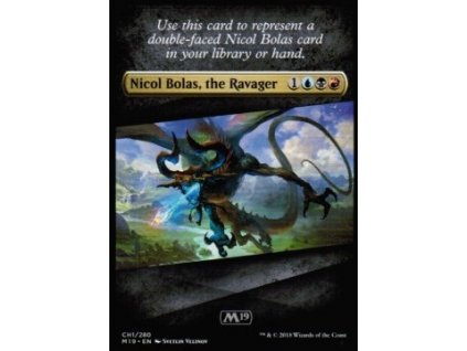 Double-Faced Card Proxy Checklist Nicol Bolas (Foil NE, Stav Near Mint)