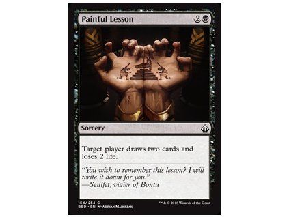 Painful Lesson