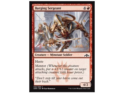 Barging Sergeant (Foil ANO, Stav Near Mint)