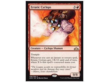Erratic Cyclops (Foil NE, Stav Near Mint)