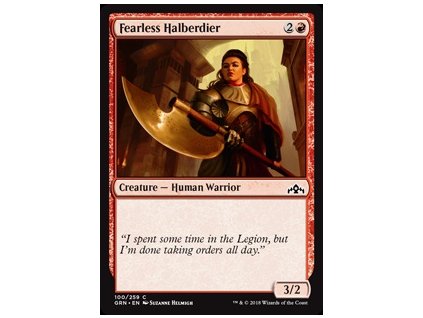 Fearless Halberdier (Foil NE, Stav Near Mint)