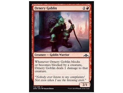 Ornery Goblin (Foil ANO, Stav Near Mint)