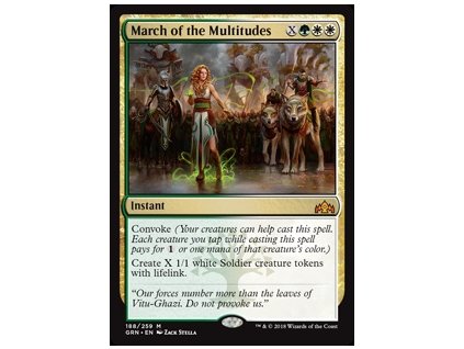 March of the Multitudes (Foil NE, Stav Near Mint)