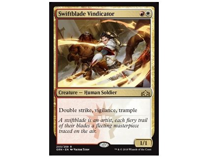 Swiftblade Vindicator (Foil NE, Stav Near Mint)