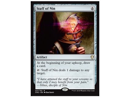 Staff of Nin (Foil NE, Stav Near Mint)