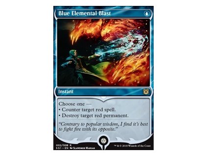 Blue Elemental Blast (Foil NE, Stav Near Mint)