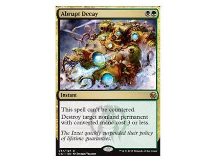 Abrupt Decay