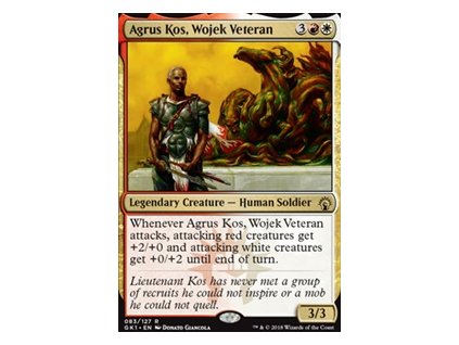 Agrus Kos, Wojek Veteran (Foil NE, Stav Near Mint)