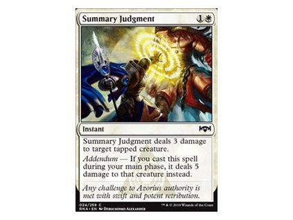 Summary Judgment (Foil ANO, Stav Near Mint)