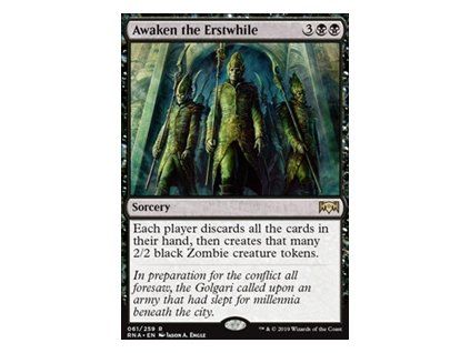 Awaken the Erstwhile