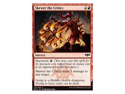 Skewer the Critics