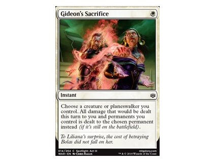 Gideon's Sacrifice (Foil NE, Stav Near Mint)
