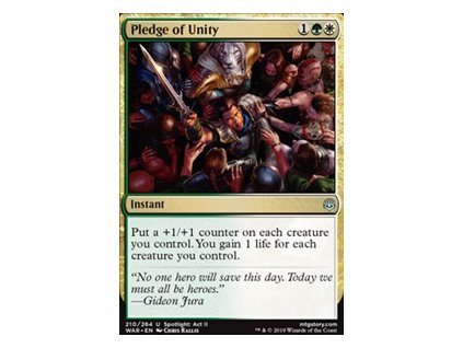 Pledge of Unity (Foil NE, Stav Near Mint)