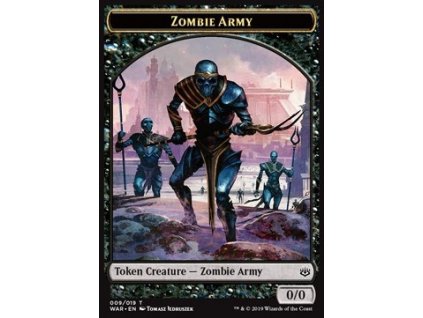 Zombie Army Token 2 (Foil NE, Stav Near Mint)