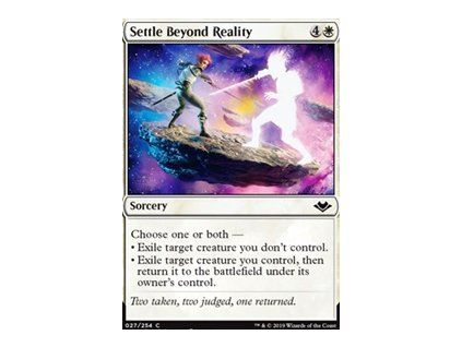 Settle Beyond Reality