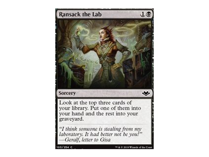 Ransack the Lab (Foil NE, Stav Near Mint)