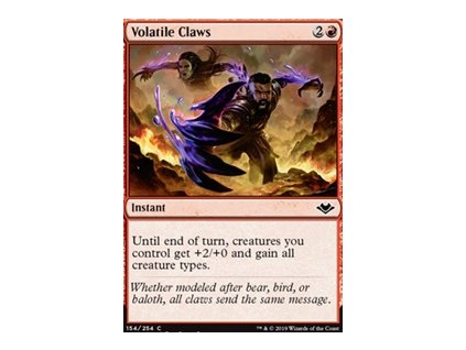 Volatile Claws (Foil NE, Stav Near Mint)