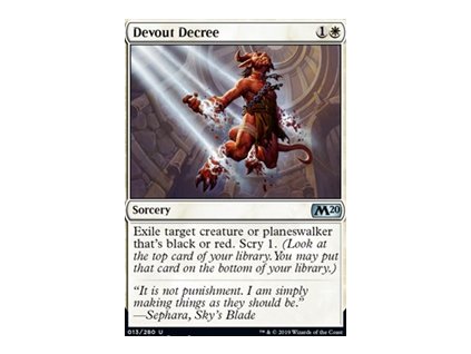 Devout Decree (Foil NE, Stav Near Mint)