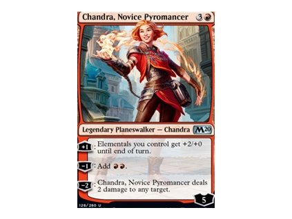 Chandra, Novice Pyromancer (Foil NE, Stav Near Mint)