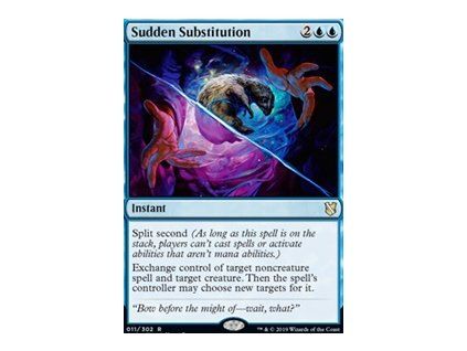 Sudden Substitution