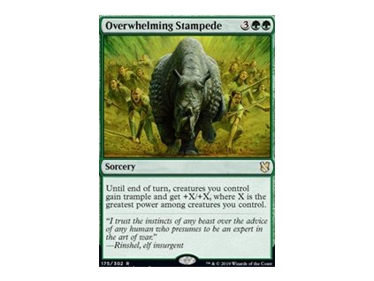 Overwhelming Stampede (Foil NE, Stav Near Mint)