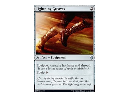 Lightning Greaves (Foil NE, Stav Near Mint)