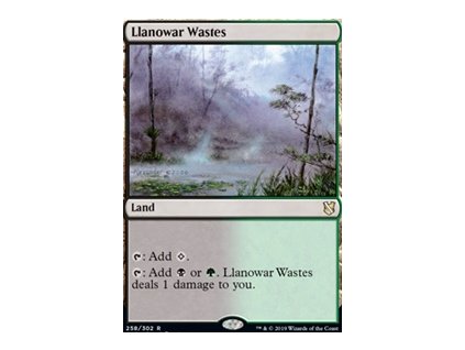 Llanowar Wastes (Foil NE, Stav Near Mint)