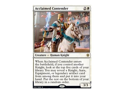 Acclaimed Contender (Foil ANO, Stav Near Mint)