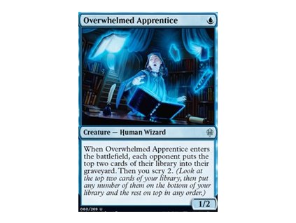 Overwhelmed Apprentice (Foil NE, Stav Near Mint)