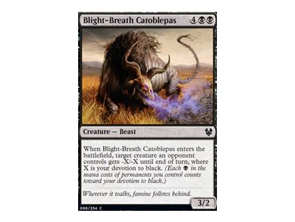Blight-Breath Catoblepas (Foil NE, Stav Near Mint)