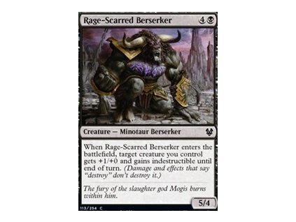 Rage-Scarred Berserker (Foil NE, Stav Near Mint)